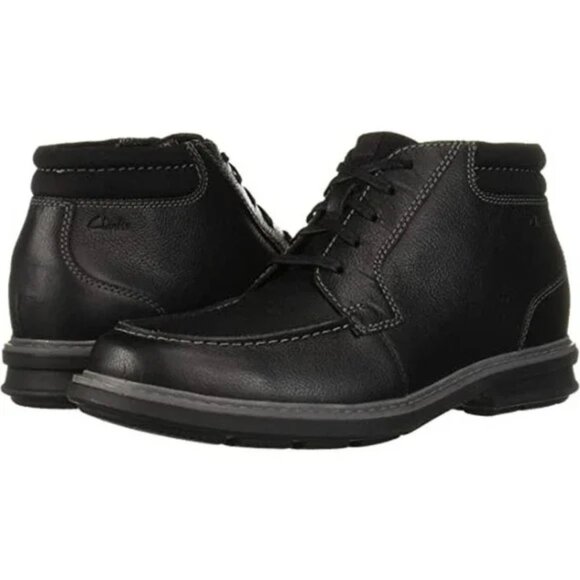 CLARKS Men\'s Rendell Black Boots Size: 8.5